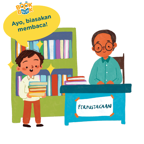 Membaca Sticker by Bookabook.id