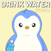 Water Drinking GIF by Pudgy Penguins
