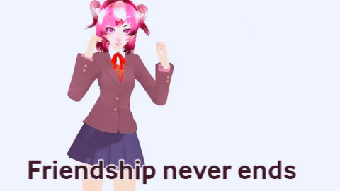 Sakuraaa_Chaaan giphygifmaker mmd ddlc natsuki GIF