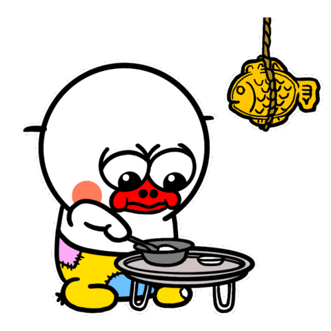 Beggar Eat Sticker by kwaesam