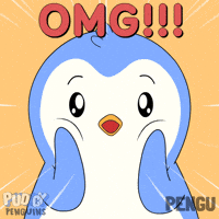 Surprise Wow GIF by Pudgy Penguins