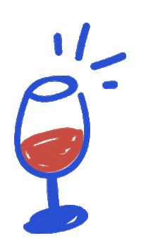 Vinsdumidi cheers wine vin sante Sticker