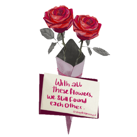 In Love Flower Sticker by designorchard