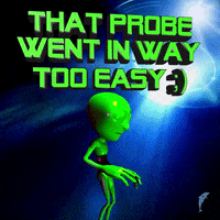 Too Easy Ufo GIF by AnimatedText