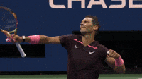 Rafael Nadal Celebrates 