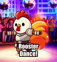 Social Media Trends Rooster Dance GIF by Zorooster