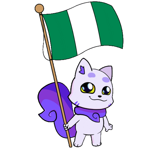 Flag Nigeria Sticker by Lucky Kat Studios