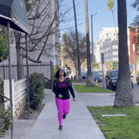ComedianHollyLogan bye dont care bliss skip GIF