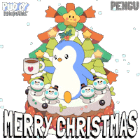 Merry Christmas Sticker by Pudgy Penguins