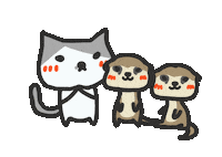 Cat Meerkat Sticker by yomoyeah