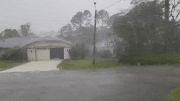 Strong Wind and Rain Batter Florida's East Coast