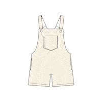 Sewing Dungarees Sticker by Below the Kowhai