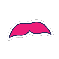 education first moustache Sticker