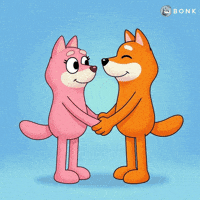 Holding Hands Looking At Each Other GIF by BONK