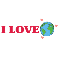 I Love The Earth Sticker by FinalStraw