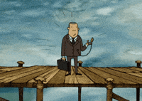 Serious Business Man GIF