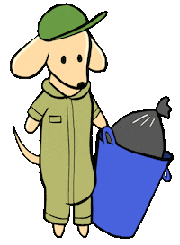 Dog Thank You Sticker by Stefanie Shank