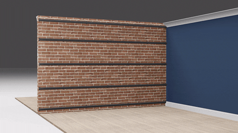 iKoustic giphyupload 3d acoustic mineral wool onto a wall 3d how to soundproof a wall GIF