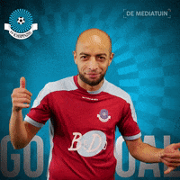 Voetbalvereniging_Scherpenzeel goal voetbal blauwwit hoofdklasse GIF