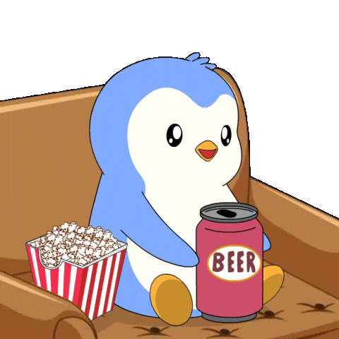 Tired Netflix Sticker by Pudgy Penguins
