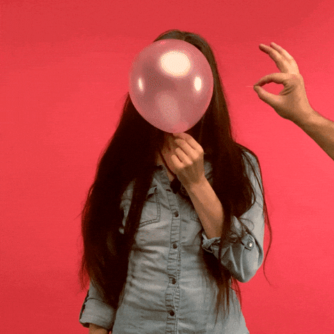 zenavobraze giphyupload baloon prekvapeni hravegify GIF