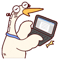 Sleepy Typing Sticker