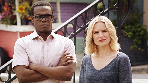 episode 7 wtf GIF by The Good Place