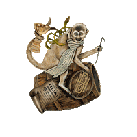 Monkey Rum Sticker by Sierra Madre GmbH