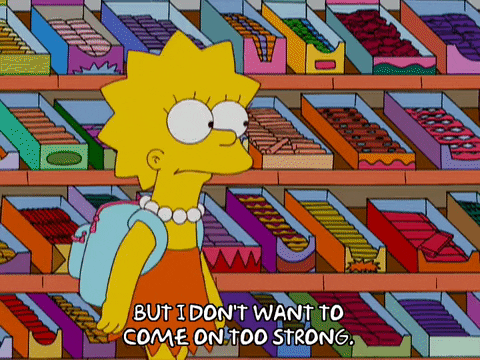 lisa simpson thinking GIF