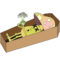 death rip Sticker by Stickerbaby