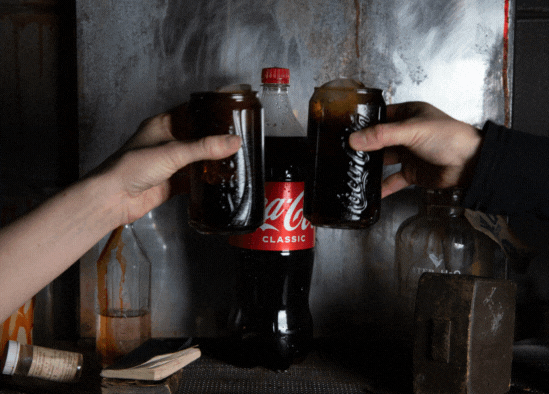 Coca-Cola Cheers GIF by Hell Pizza