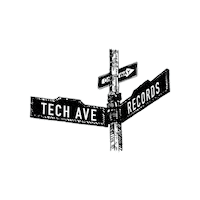 techavenuerecords techave techavenue tech avenue techavenuerecords Sticker