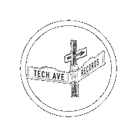 techavenuerecords techavenue techave tech avenue techavenuerecords Sticker