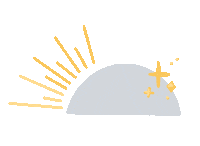 Half Moon Star Sticker by Lume Creative