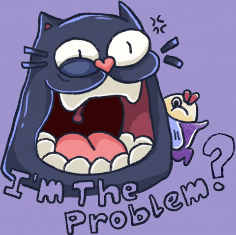 Dwarf-Factory giphygifmaker cat angry cats GIF