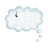 Clouds Bubble Sticker by Mysľomágovia