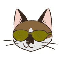 Cartoon Cat Sticker