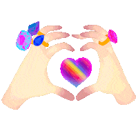 In Love Rainbow Sticker by dieter