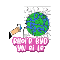 Ffrindiau Sticker