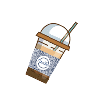 CafeSerano iced coffee frappe cold coffee dalgona Sticker