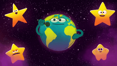 outer space stars GIF by StoryBots