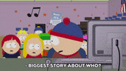 scared stan marsh GIF by South Park 