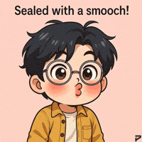 Hiroshi Air Kiss GIF by Persona