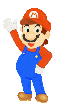 Super Mario Hello Sticker