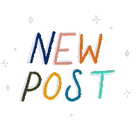 New Post Sparkle Sticker