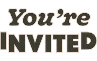 Shopbando Youre Invited Sticker by ban.do