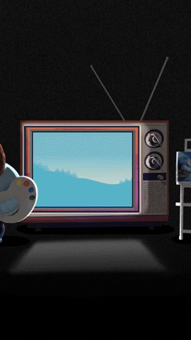Bob Ross Art GIF by Abominable Toys
