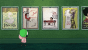 grand budapest hotel forest gump GIF by Sarah & Duck