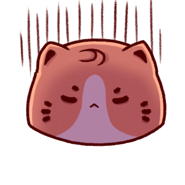budjifriends cats thinking depressed toto Sticker