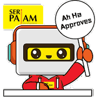 Ah Ha Thumbs Up Sticker by Seri Pajam Development